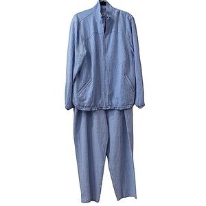 ORVIS Light Blue Track Suit Size XL